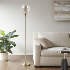 Uplight Floor Lamp with Mercury Glass Shade