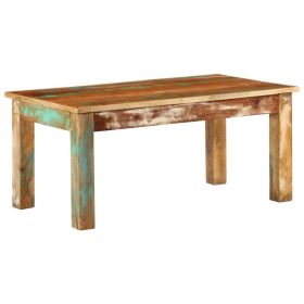 Rustic Solid Wood Coffee Table | 39.4"x21.7"x17.7" Reclaimed Beauty for Your Home