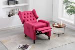 Modern Comfortable Upholstered ROSE RED leisure chair / Recliner Chair for Living Room - D0102H5QHP2