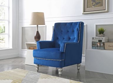 Glory Furniture Pamona Chair , NAVY BLUE