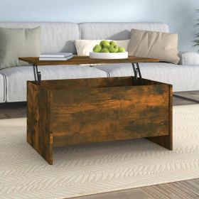 Chic Smoked Oak Coffee Table | 31.5"x21.9"x16.3" | Stylish Engineered Wood Centerpiece for Modern Living Rooms