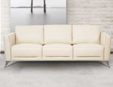 ACME Malaga Sofa, Cream Leather 55005