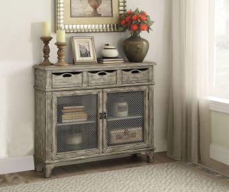 VERNON WEATHERED GRAY CONSOLE TABLE | RUSTIC CHIC ENTRYWAY FURNITURE