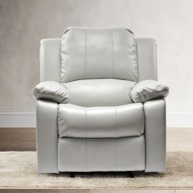 Charlotte Ivory Leather Gel Recliner