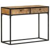 Console Table 39.4"x13.8"x29.5" Solid Mango Wood - Brown