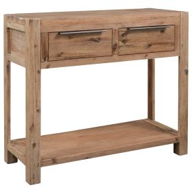 Console Table 32.3"x13"x28.7" Solid Acacia Wood