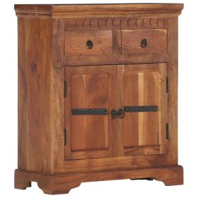 Sideboard 24.8"x11.8"x29.5" Solid Acacia Wood - Brown