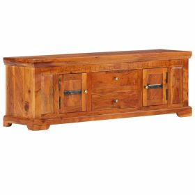 TV Cabinet 46.8"x11.8"x15.7" Solid Acacia Wood - Brown