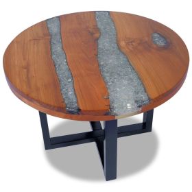 Coffee Table Teak Resin 23.6"