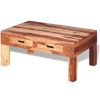 Coffee Table Solid Sheesham Wood - Brown