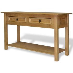 BOLD MEXICAN PINE CONSOLE TABLE | RUSTIC CORONA COLLECTION 35.4"x13.6"x28.7"