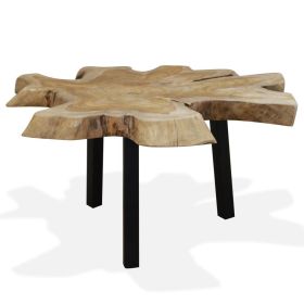 Chic Genuine Teak Coffee Table | 31.4"x27.5"x14.9" | Stylish Natural Wood Design