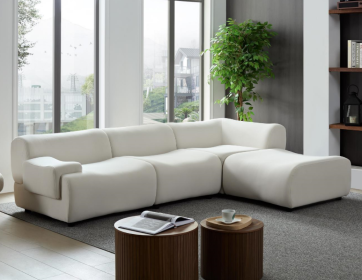 Stunning White Moon Sofa | Modern Elegance with Sleek Contemporary Design