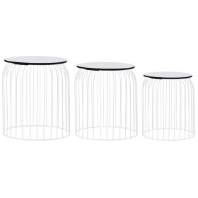 Coffee Tables 3 pcs White