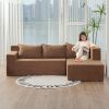 L-Shape Sectional Sofa, Modular Sectional Living Room Sofa Set, Minimalist Style Couch