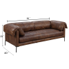 MOCHA TOP GRAIN LEATHER SOFA – ACME JARON | LUXURY COMFORT & STYLE