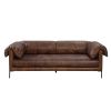 MOCHA TOP GRAIN LEATHER SOFA – ACME JARON | LUXURY COMFORT & STYLE