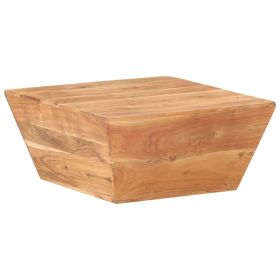 BOLD V-SHAPE ACACIA WOOD COFFEE TABLE | MODERN 26" LIVING ROOM CENTERPIECE