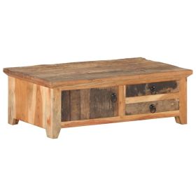 Chic Reclaimed Wood Coffee Table 35.4"x19.7"x12.2" | Rustic Elegance & Eco-Friendly Design