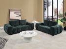 LUXE GREEN CHENILLE SOFA – ACME FERRAND | ELEGANT COMFORT & STYLE