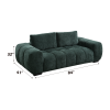 LUXE GREEN CHENILLE SOFA – ACME FERRAND | ELEGANT COMFORT & STYLE