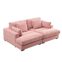 PINK MODERN DAYBED SOFA | WIDE BEANBAG WITH ARMS | STYLISH & COMFY