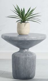 Laddie End Table, Weathered Gray Finish