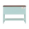 VINTAGE CHARM CONSOLE | TREXM Cambridge Series Console Table w/ 4 Drawers & Shelf – Ample Storage for Living Room