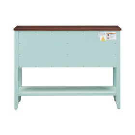 VINTAGE CHARM CONSOLE | TREXM Cambridge Series Console Table w/ 4 Drawers & Shelf – Ample Storage for Living Room