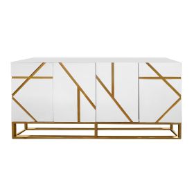 Timeless Buffet with Gold Accent