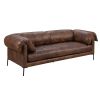 MOCHA TOP GRAIN LEATHER SOFA – ACME JARON | LUXURY COMFORT & STYLE