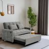 Versatile 3-in-1 Modern Sleeper Sofa Bed | Stylish Fabric Loveseat with Pull-Out Bed & Reclining Backrest - Compact Futon Couch for Any Space