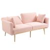 Velvet Loveseat sofa -with metal feet