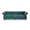 LUXURY TEAL VELVET 3-SEATER SOFA | PLUSH, STYLISH & COMFY CENTERPIECE FOR MODERN LIVING ROOMS