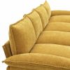 Stunning 118x55" Modern L-Shaped Chenille Cloud Sofa – Plush Double Seat Cushions & 5-Seat Upholstered Comfort for Your Living Room