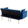 Velvet Loveseat - with metal feet