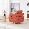 Swivel Barrel Chair for Living Room,360 Degree Swivel Club Modern Accent Single Sofa Chair, Small Leisure Arm Chair for Nursery, Hotel