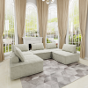 ULTRA-COZY MODULAR L-SHAPED CHENILLE SOFA | HIDDEN LEGS & REMOVABLE CUSHIONS