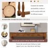 Chic Long Wood Console Table | 3 Drawers & Bottom Shelf | Stylish Entryway Hallway Table | Easy Assembly | Extra-Thick Sofa Table in Rich Brown