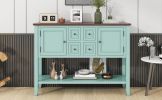 VINTAGE CHARM CONSOLE | TREXM Cambridge Series Console Table w/ 4 Drawers & Shelf – Ample Storage for Living Room