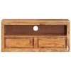 TV Cabinet 34.6"x11.8"x15.7" Solid Wood Acacia - Brown