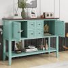 VINTAGE CHARM CONSOLE | TREXM Cambridge Series Console Table w/ 4 Drawers & Shelf – Ample Storage for Living Room