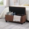 Large Storage Ottoman Bench Set, 3 in 1 Combination Ottoman, Tufted Ottoman Linen Bench for Living Room, Entryway, Hallway, Bed