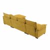 Stunning 118x55" Modern L-Shaped Chenille Cloud Sofa – Plush Double Seat Cushions & 5-Seat Upholstered Comfort for Your Living Room