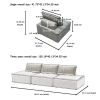 ULTRA-COZY MODULAR L-SHAPED CHENILLE SOFA | HIDDEN LEGS & REMOVABLE CUSHIONS