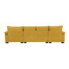 Stunning 118x55" Modern L-Shaped Chenille Cloud Sofa – Plush Double Seat Cushions & 5-Seat Upholstered Comfort for Your Living Room