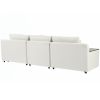 Vibrant U-Style L-Shaped Modular Sectional Sofa | Removable Cushions, 3 Pillows & Hidden Storage | Ideal for Living Rooms