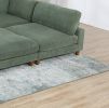 LUXE SAGE GREEN 6-PC MODULAR SECTIONAL | CORDUROY COUCH WITH OTTOMAN & CORNER WEDGE | CUSTOMIZABLE LIVING ROOM SOFA SET