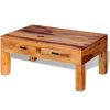 Coffee Table Solid Sheesham Wood - Brown