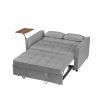 LUXE GREY VELVET LOVESEAT SOFA BED | ELEGANT & COZY SLEEPER